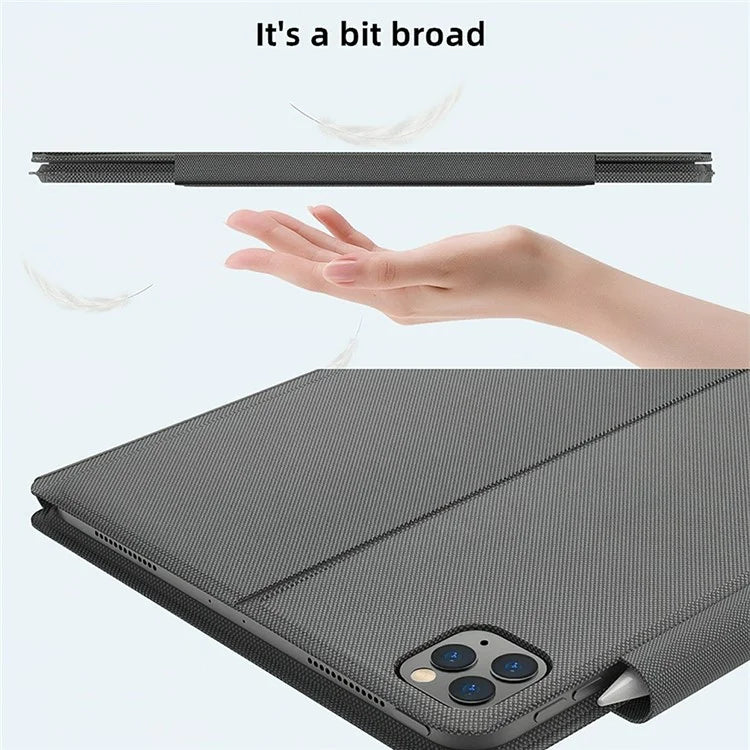 Sk-3125 / 6 For iPad Air (2022) / (2020) / iPad Pro 11 (2022)(2021)(2020) Cover Magnetic Absorbed Leather Tablet Case with Bluetooth Keyboard