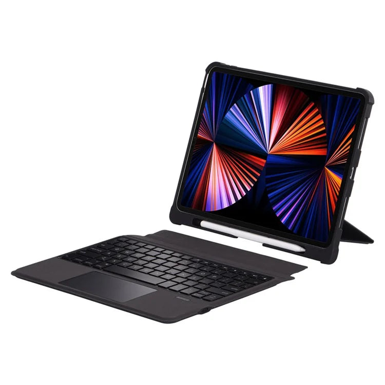 T5209D For iPad Pro 12.9-inch (2018) / (2020) / (2021) / (2022) Backlit Bluetooth Keyboard with PU Leather Tablet Case