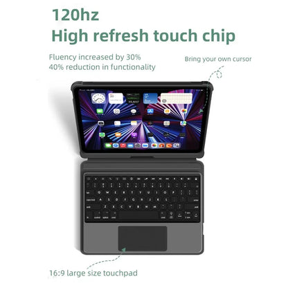 T5209D For iPad Pro 12.9-inch (2018) / (2020) / (2021) / (2022) Backlit Bluetooth Keyboard with PU Leather Tablet Case