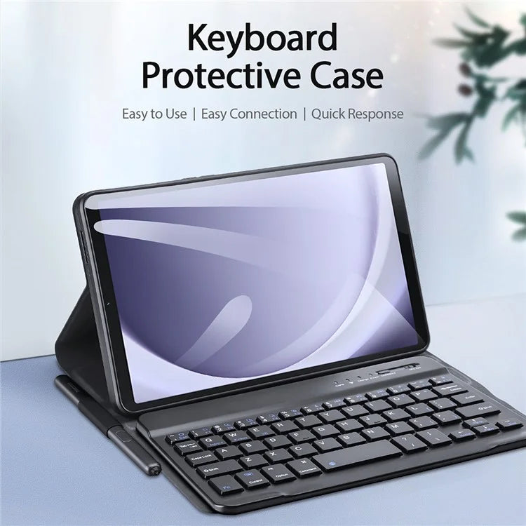 DUX DUCIS For Samsung Galaxy Tab A9 Bluetooth Keyboard with PU Leather Tablet Case