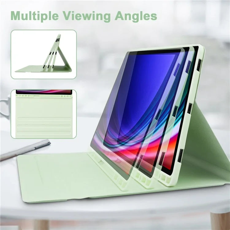 SK-X810 For Samsung Galaxy Tab S9+ SM-X810 / X816B / X818U Leather Case with Detachable Wireless Bluetooth Keyboard