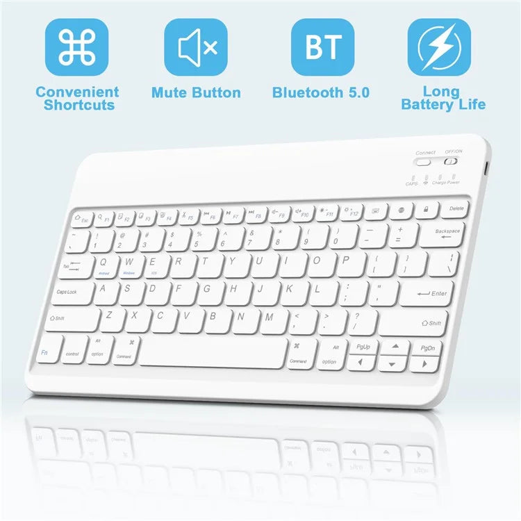 SK-X810 For Samsung Galaxy Tab S9+ SM-X810 / X816B / X818U Leather Case with Detachable Wireless Bluetooth Keyboard