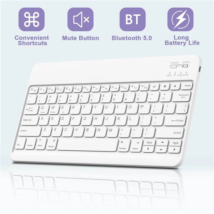 SK-X810 For Samsung Galaxy Tab S9+ SM-X810 / X816B / X818U Leather Case with Detachable Wireless Bluetooth Keyboard