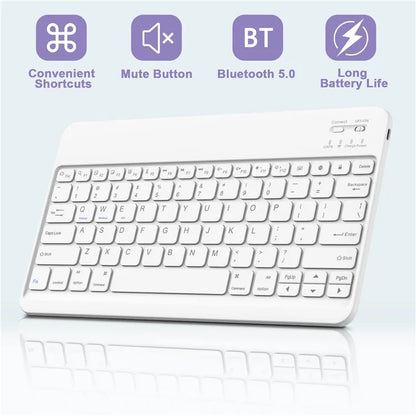 SK-X810 For Samsung Galaxy Tab S9+ SM-X810 / X816B / X818U Leather Case with Detachable Wireless Bluetooth Keyboard