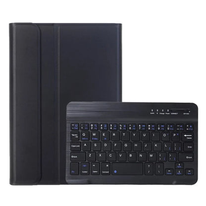 A221B For Samsung Galaxy Tab A9 X110 X115 Protective Leather Case + Bluetooth Keyboard with Pen Slot