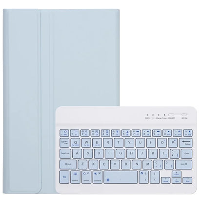 A221B For Samsung Galaxy Tab A9 X110 X115 Protective Leather Case + Bluetooth Keyboard with Pen Slot