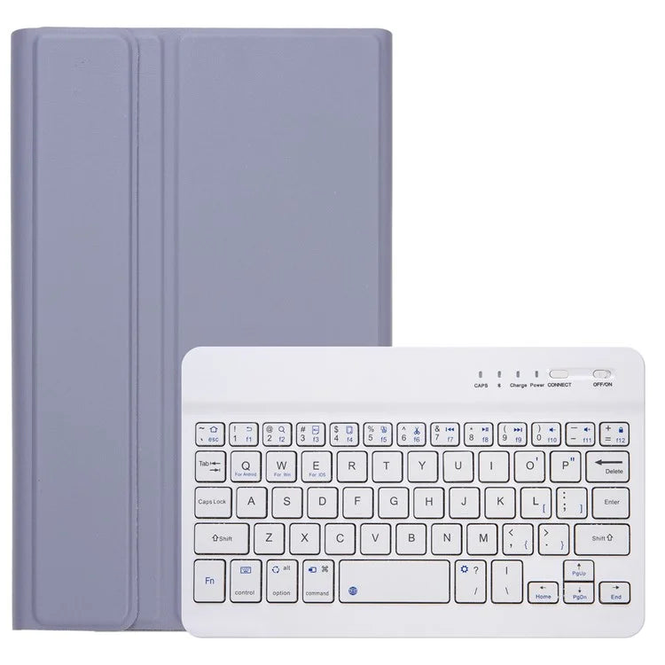 A221B For Samsung Galaxy Tab A9 X110 X115 Protective Leather Case + Bluetooth Keyboard with Pen Slot