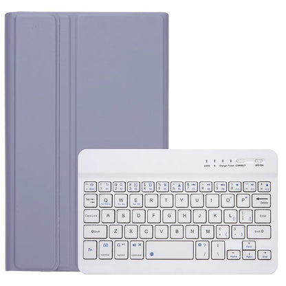 A221B For Samsung Galaxy Tab A9 X110 X115 Protective Leather Case + Bluetooth Keyboard with Pen Slot