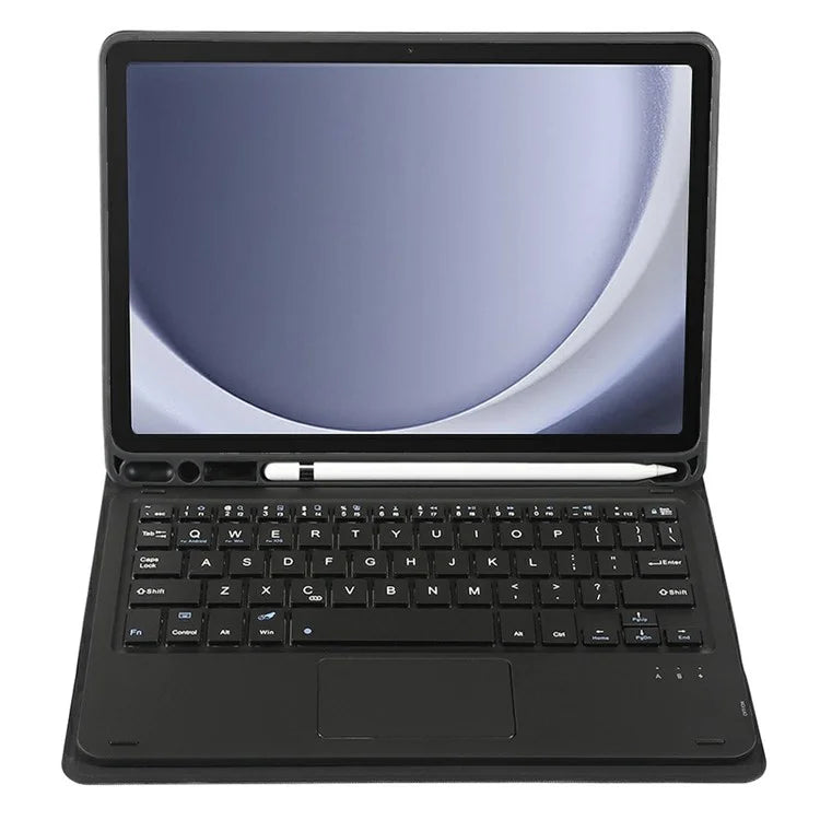 A09B-A For Samsung Galaxy Tab A9+ X210 X215 X216 Leather Case + Wireless Keyboard with Touchpad and Pen Slot