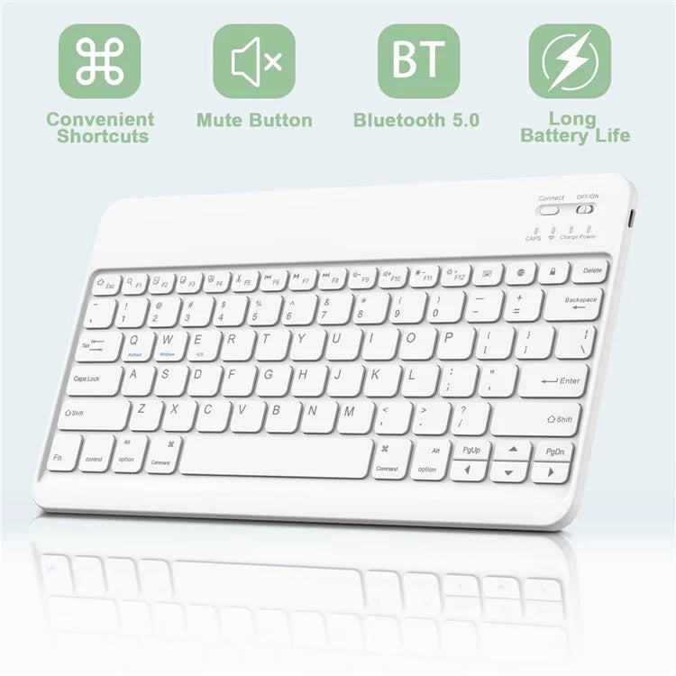 SK-T810 For Samsung Galaxy Tab S9+ SM-X810 / X816B / X818U Leather Case with Wireless Bluetooth Keyboard