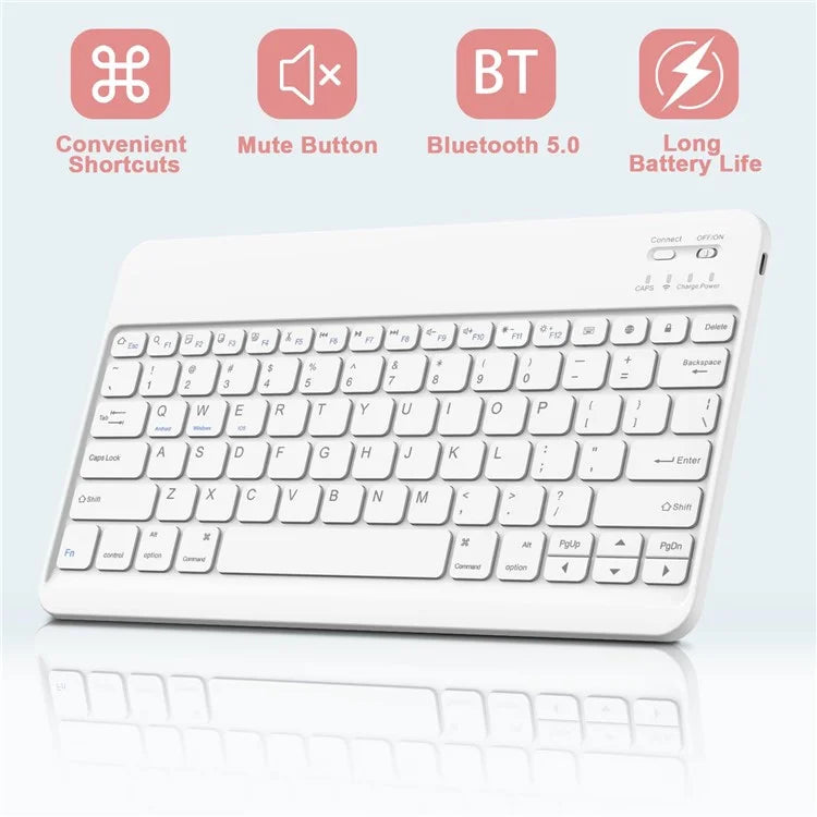 SK-T810 For Samsung Galaxy Tab S9+ SM-X810 / X816B / X818U Leather Case with Wireless Bluetooth Keyboard