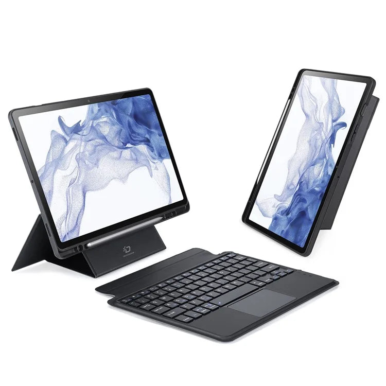 DUX DUCIS For Samsung Galaxy Tab S8 / Tab S7 PU Leather Case with Magnetic Detachable Bluetooth Keyboard