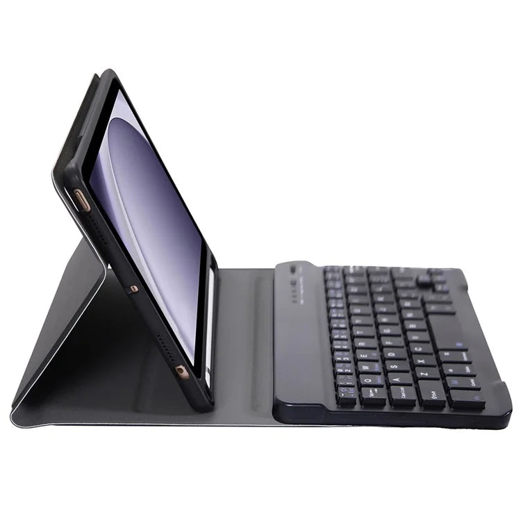 SK-X115 For Samsung Galaxy Tab A9 SM-X110 / X115 Bluetooth Keyboard Shockproof Case Leather Flip Tablet Cover