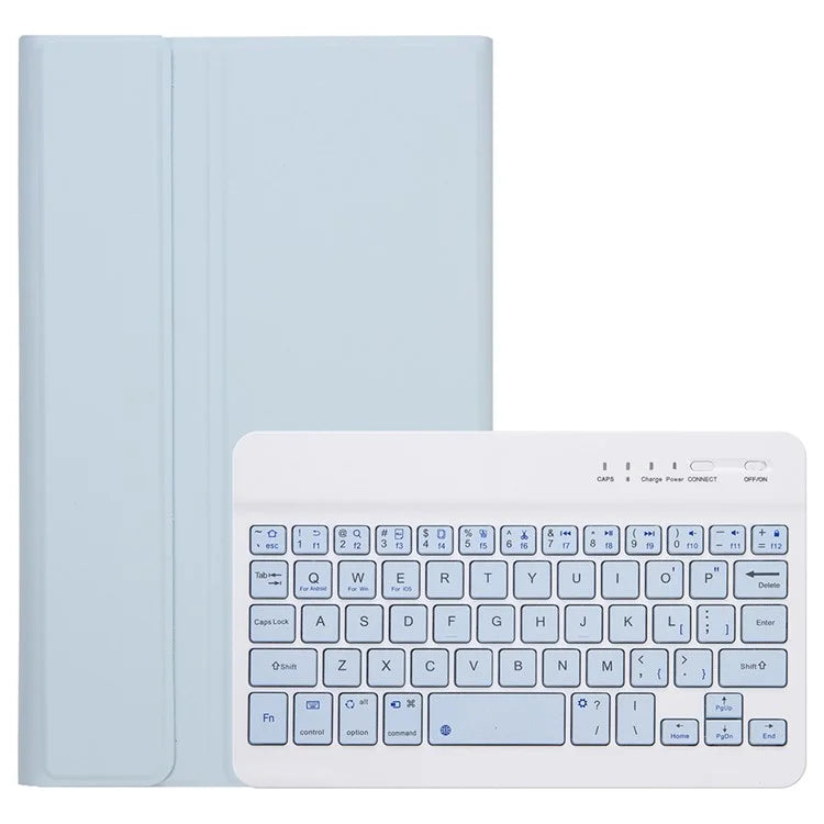 SK-X115 For Samsung Galaxy Tab A9 SM-X110 / X115 Bluetooth Keyboard Shockproof Case Leather Flip Tablet Cover