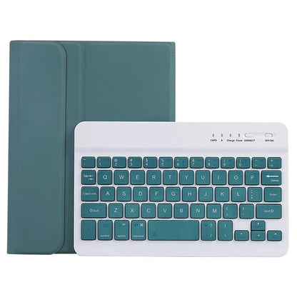 SK-X115 For Samsung Galaxy Tab A9 SM-X110 / X115 Bluetooth Keyboard Shockproof Case Leather Flip Tablet Cover