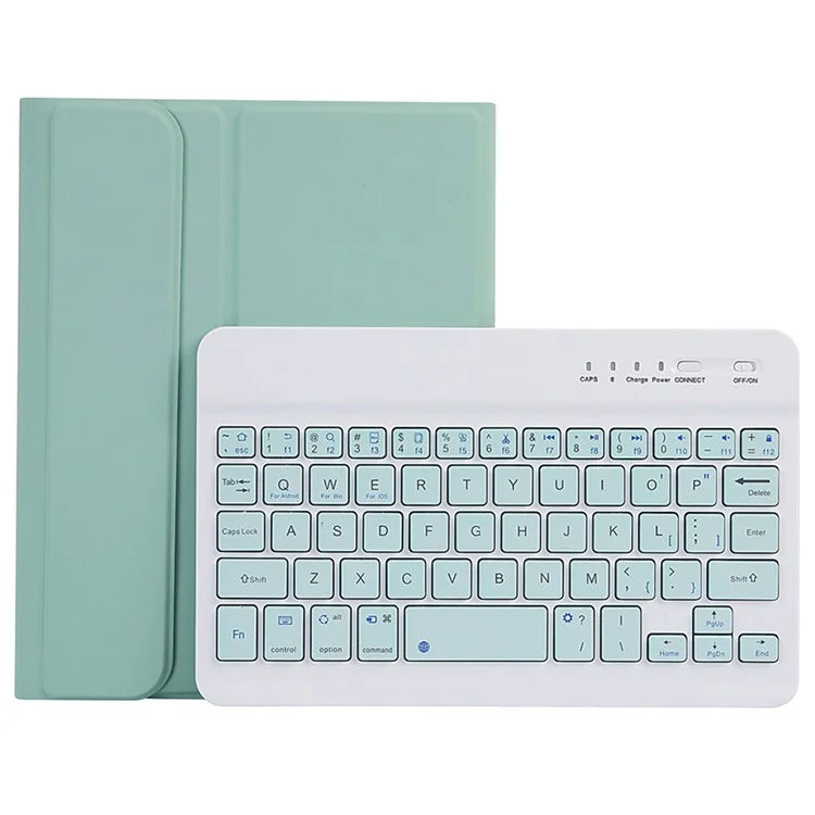 SK-X115 For Samsung Galaxy Tab A9 SM-X110 / X115 Bluetooth Keyboard Shockproof Case Leather Flip Tablet Cover
