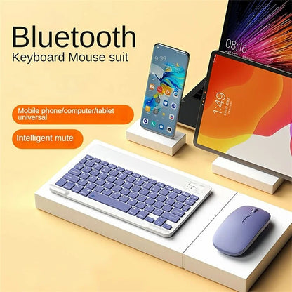 A11 For iPad Pro 11-inch (2018) / (2020) / (2021) / (2022) Bluetooth Keyboard Set with Mouse, Rotating Kickstand Tablet Case