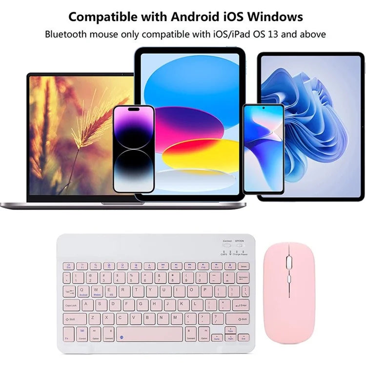 A11 For iPad Pro 11-inch (2018) / (2020) / (2021) / (2022) Bluetooth Keyboard Set with Mouse, Rotating Kickstand Tablet Case
