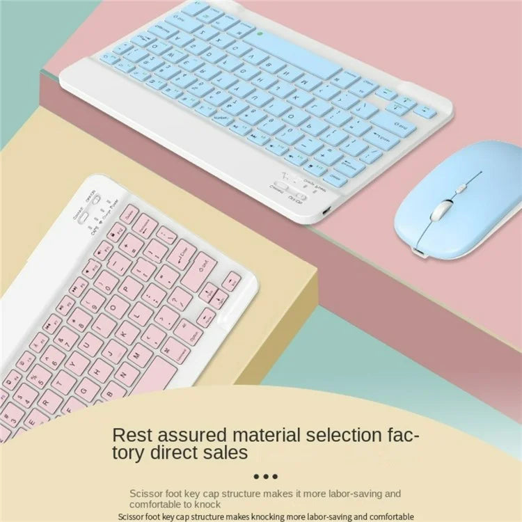 A11 For iPad Pro 11-inch (2018) / (2020) / (2021) / (2022) Bluetooth Keyboard Set with Mouse, Rotating Kickstand Tablet Case