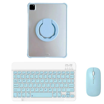 A11 For iPad Pro 11-inch (2018) / (2020) / (2021) / (2022) Bluetooth Keyboard Set with Mouse, Rotating Kickstand Tablet Case