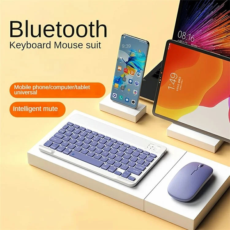 A11 For iPad Pro 11-inch (2018) / (2020) / (2021) / (2022) Bluetooth Keyboard Set with Mouse, Rotating Kickstand Tablet Case