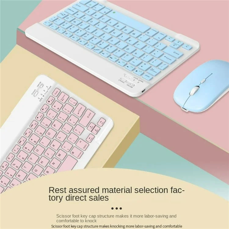 A11 For iPad Pro 11-inch (2018) / (2020) / (2021) / (2022) Bluetooth Keyboard Set with Mouse, Rotating Kickstand Tablet Case