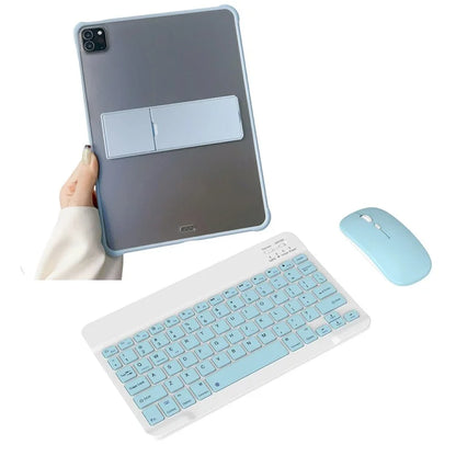 A11 For iPad Pro 11-inch (2018) / (2020) / (2021) / (2022) Kickstand Tablet Case Set with Bluetooth Keyboard, Mouse