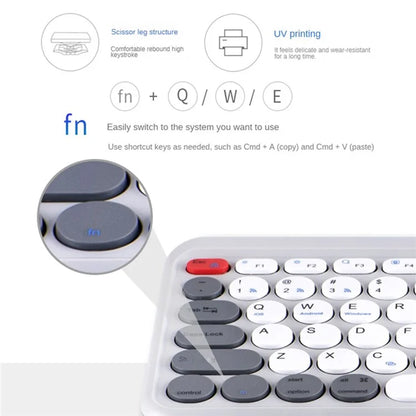 A202 Bluetooth Laptop Keyboard Portable Wireless 2.4G Keyboard Number Keypad for Windows / iOS / Android