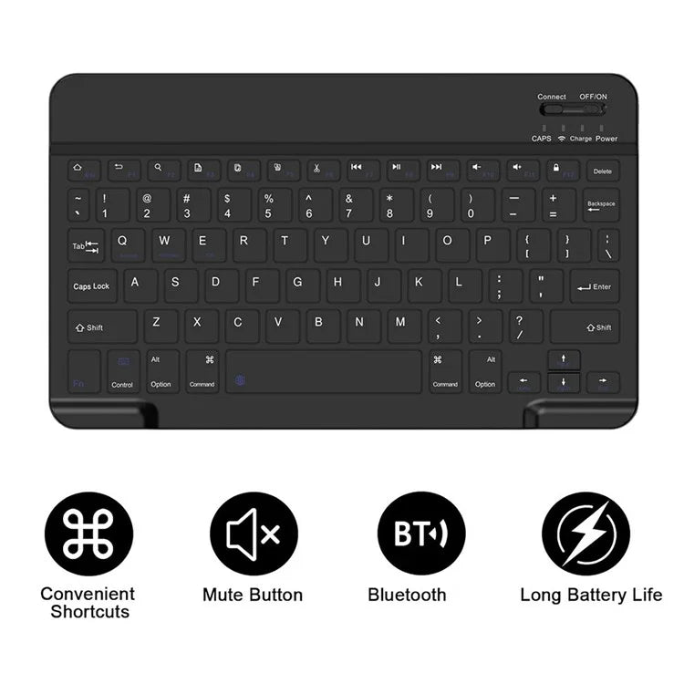 SK-X510 For Samsung Galaxy Tab S9 FE SM-X510 / X516 / X518 Bluetooth Keyboard Tablet Case PU Flip Cover