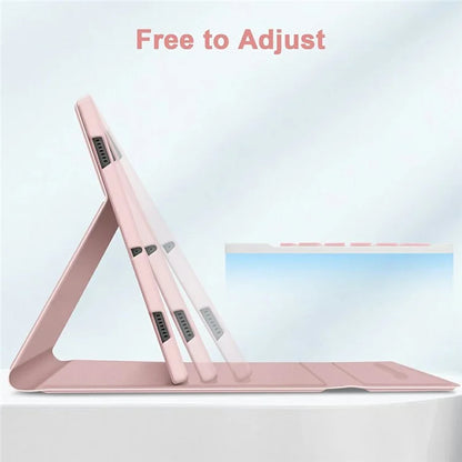 SK-X510 For Samsung Galaxy Tab S9 FE SM-X510 / X516 / X518 Bluetooth Keyboard Tablet Case PU Flip Cover