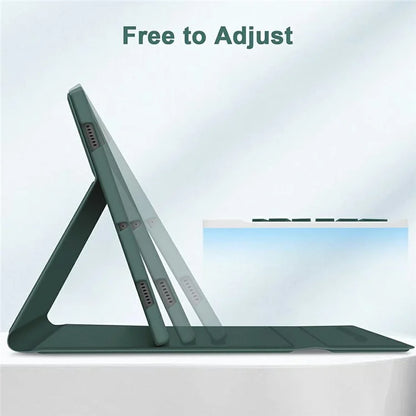 SK-X510 For Samsung Galaxy Tab S9 FE SM-X510 / X516 / X518 Bluetooth Keyboard Tablet Case PU Flip Cover