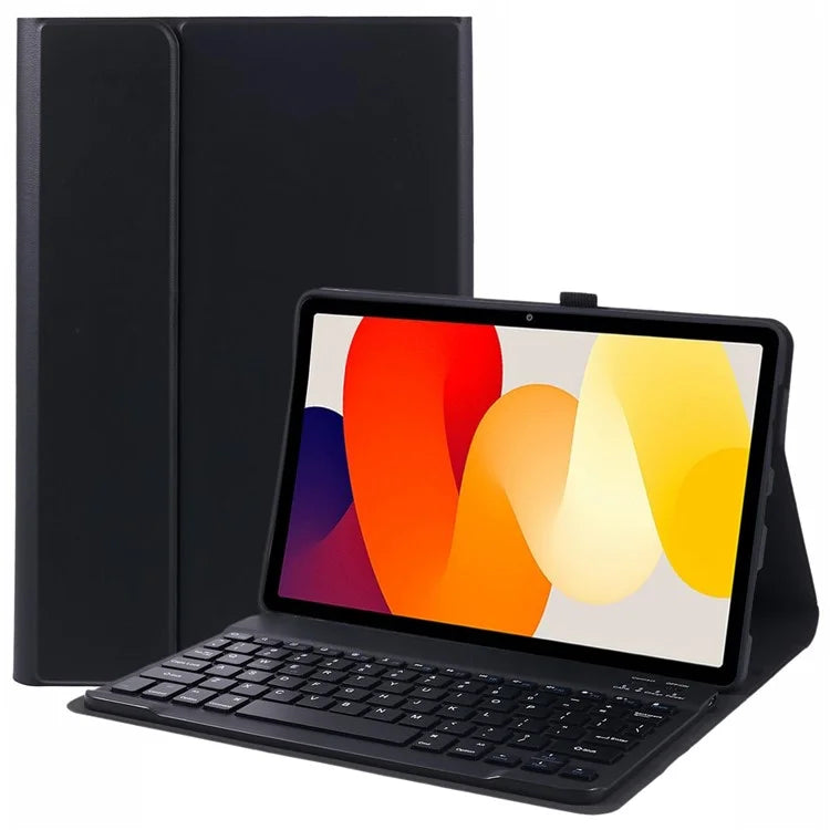 SK-SE11 For Xiaomi Redmi Pad SE PU Leather Flip Tablet Case Cover with Detachable Bluetooth Keyboard