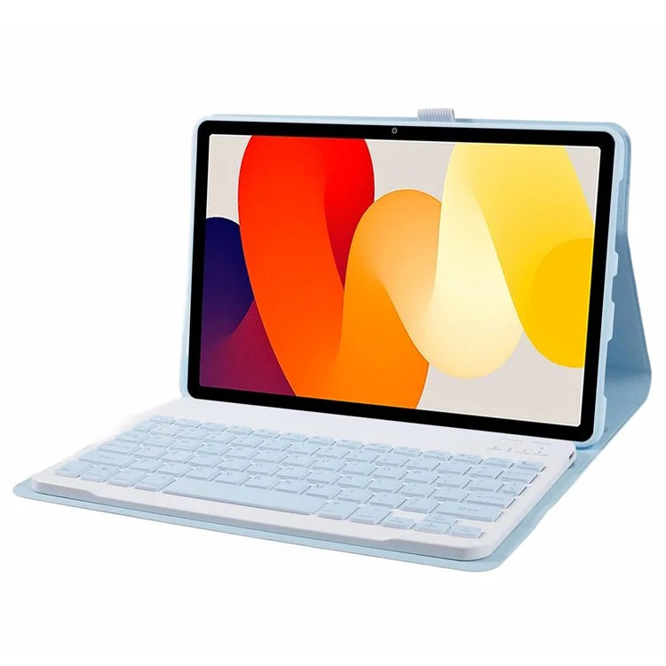 SK-SE11 For Xiaomi Redmi Pad SE PU Leather Flip Tablet Case Cover with Detachable Bluetooth Keyboard