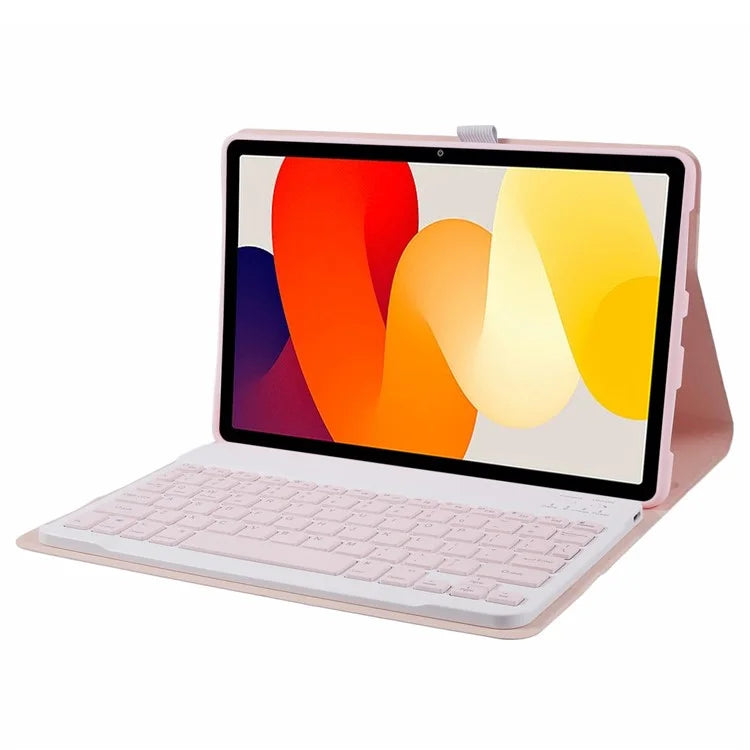 SK-SE11 For Xiaomi Redmi Pad SE PU Leather Flip Tablet Case Cover with Detachable Bluetooth Keyboard