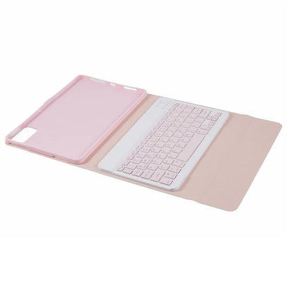 SK-SE11 For Xiaomi Redmi Pad SE PU Leather Flip Tablet Case Cover with Detachable Bluetooth Keyboard