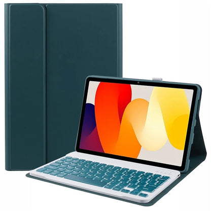 SK-SE11 For Xiaomi Redmi Pad SE PU Leather Flip Tablet Case Cover with Detachable Bluetooth Keyboard