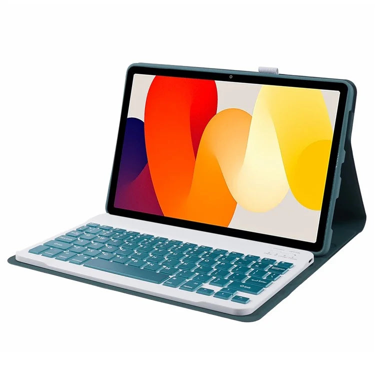 SK-SE11 For Xiaomi Redmi Pad SE PU Leather Flip Tablet Case Cover with Detachable Bluetooth Keyboard