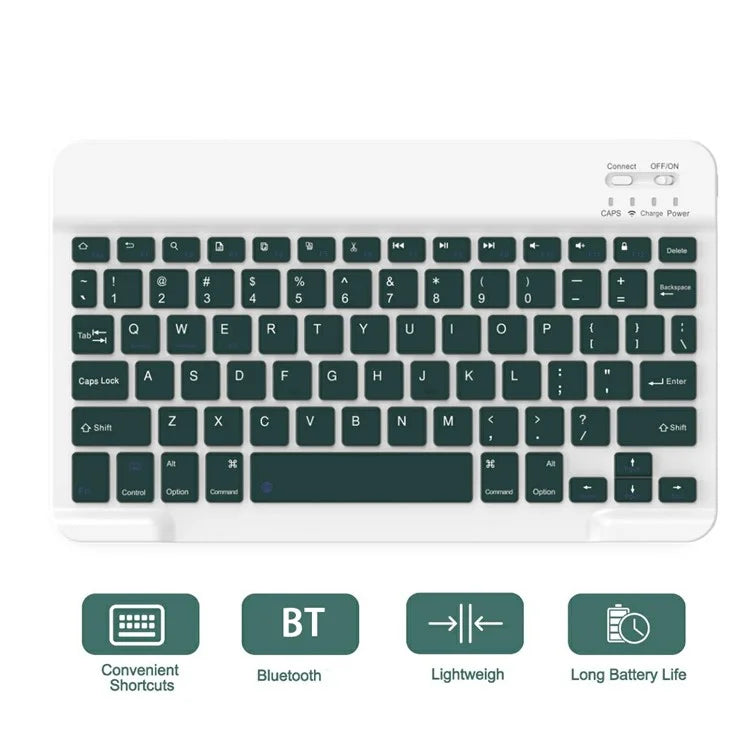 SK For Samsung Galaxy Tab A9+ Detachable Bluetooth Keyboard Tablet Case PU Leather Flip Cover