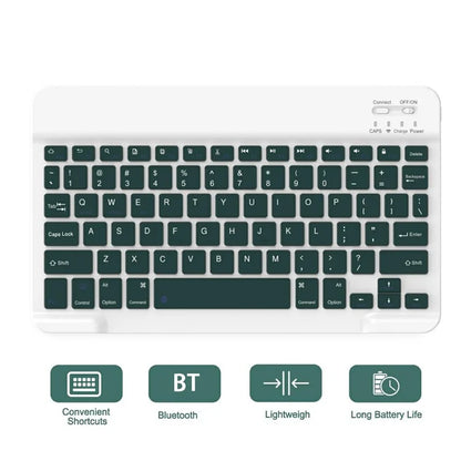 SK For Samsung Galaxy Tab A9+ Detachable Bluetooth Keyboard Tablet Case PU Leather Flip Cover