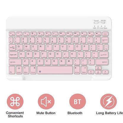 SK For Samsung Galaxy Tab A9+ Detachable Bluetooth Keyboard Tablet Case PU Leather Flip Cover