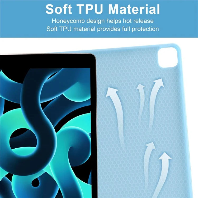 SK-1296 For iPad Pro 12.9-inch (2018) / (2020) / (2021) / (2022) Touchpad Bluetooth Keyboard with Protective Tablet Case