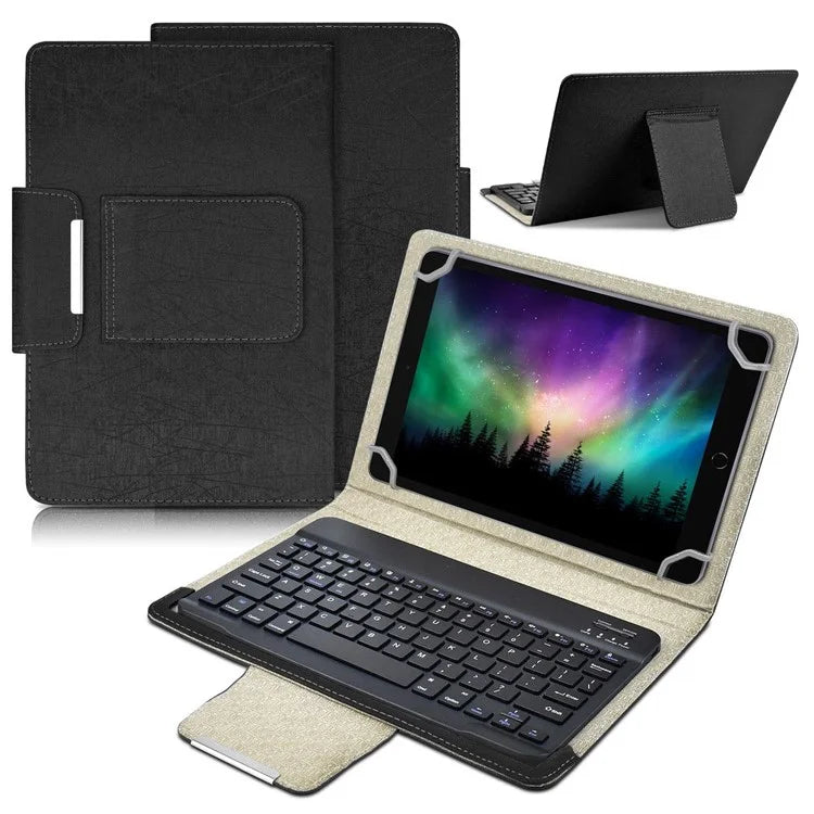 TY-3302 Universal Bluetooth Keyboards Leather Case Stand for 9 -10.9 inch Tablet