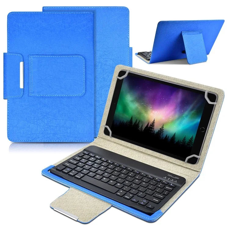 TY-3302 Universal Bluetooth Keyboards Leather Case Stand for 9 -10.9 inch Tablet
