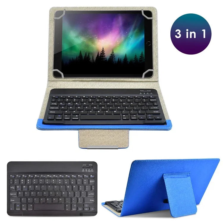 TY-3302 Universal Bluetooth Keyboards Leather Case Stand for 9 -10.9 inch Tablet