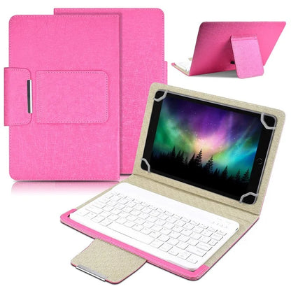TY-3302 Universal Bluetooth Keyboards Leather Case Stand for 9 -10.9 inch Tablet