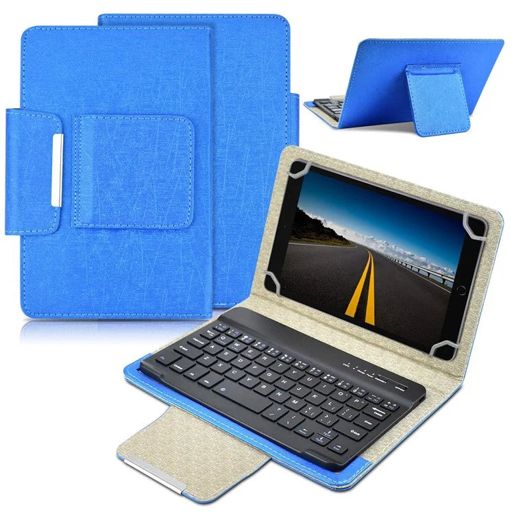 TY-3309 3 in1 Bluetooth Keyboards Tablet Leather Case Stand Cover for 7-8 inch Tablet