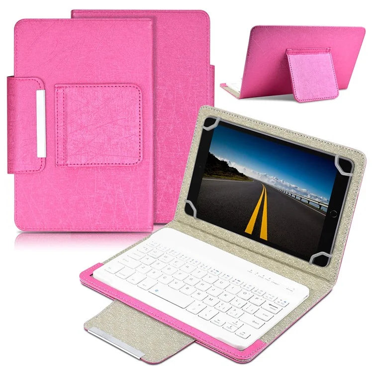TY-3309 3 in1 Bluetooth Keyboards Tablet Leather Case Stand Cover for 7-8 inch Tablet