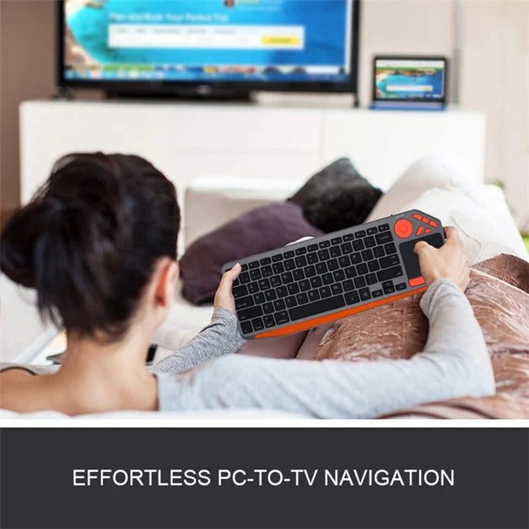 BK9801T Dual-Mode Keyboard Bluetooth 2.4G Wireless Keyboard with Touchpad for Computer, Tablet