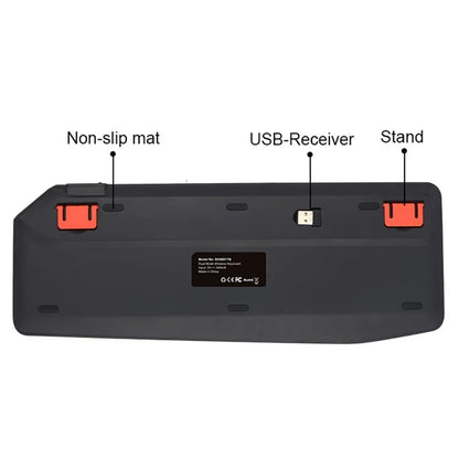 BK9801T Dual-Mode Keyboard Bluetooth 2.4G Wireless Keyboard with Touchpad for Computer, Tablet