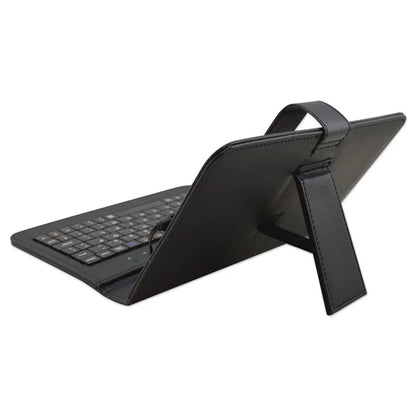 Bluetooth Keyboard Protective Case for 7-8.3 Inch Android Tablets Wireless Keyboard Case with Micro USB + USB Type-C Interface